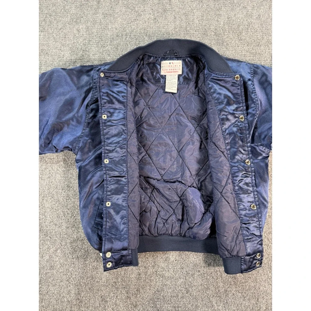 Vintage New York Yankees Jacket Youth Large Blue MLB Baseball Genuine Stuff‎ 90s